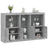 Sideboard With Led Lights 162X37X100 Cm