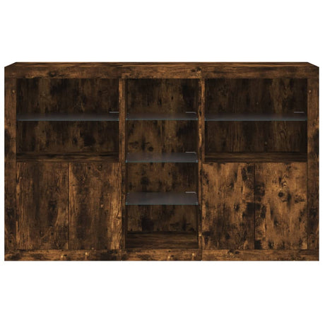 Sideboard With Led Lights 162X37X100 Cm