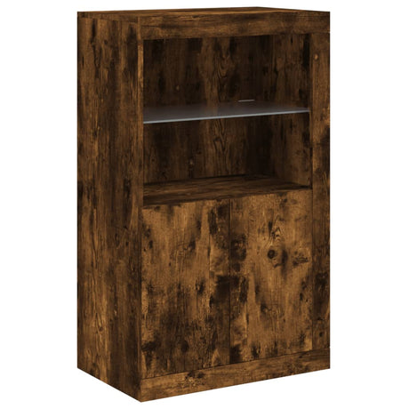 Sideboard With Led Lights 162X37X100 Cm