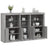 Sideboard With Led Lights 162X37X100 Cm