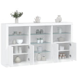 Sideboard With Led Lights 181.5X37X100 Cm