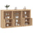 Sideboard With Led Lights 181.5X37X100 Cm