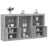 Sideboard With Led Lights 181.5X37X100 Cm