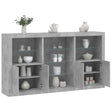 Sideboard With Led Lights 181.5X37X100 Cm
