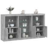 Sideboard With Led Lights 181.5X37X100 Cm