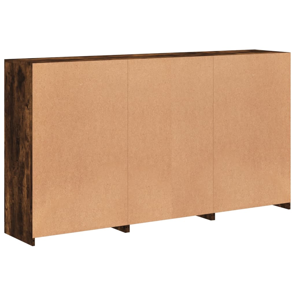 Sideboard With Led Lights 181.5X37X100 Cm