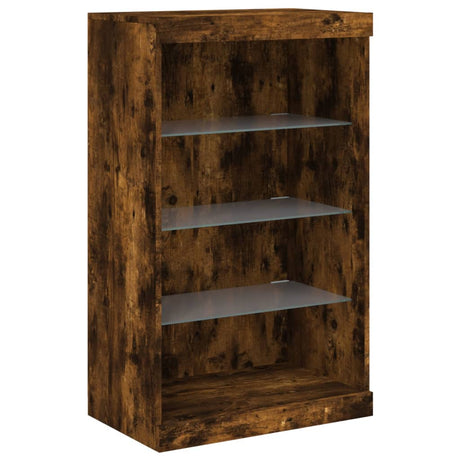 Sideboard With Led Lights 181.5X37X100 Cm