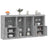 Sideboard With Led Lights 202X37X100 Cm