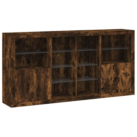 Sideboard With Led Lights 202X37X100 Cm