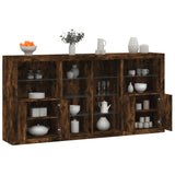 Sideboard With Led Lights 202X37X100 Cm
