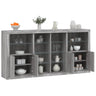 Sideboard With Led Lights 202X37X100 Cm