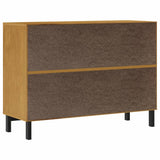 Drawer Cabinet Flam 110X40X80 Cm Solid Wood Pine