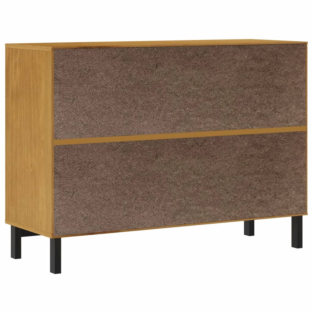 Drawer Cabinet Flam 110X40X80 Cm Solid Wood Pine