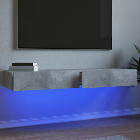 Tv Cabinet With Led Lights 120X35X15.5 Cm