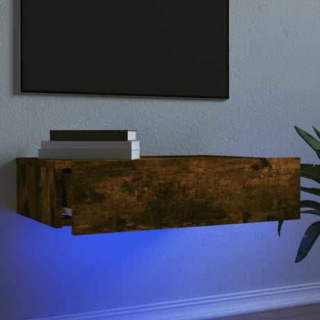 Tv Cabinet With Led Lights 120X35X15.5 Cm