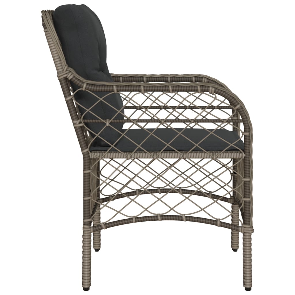 Garden Chairs With Cushions 2 Pcs Poly Rattan