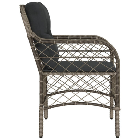 Garden Chairs With Cushions 2 Pcs Poly Rattan