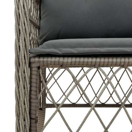 Garden Chairs With Cushions 2 Pcs Poly Rattan