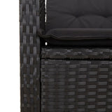 3 Piece Bistro Set With Cushions Poly Rattan