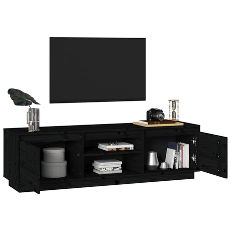 Tv Cabinet 140X35X40 Cm Solid Wood Pine