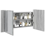 Led Bathroom Mirror Cabinet 90X12X45 Cm Acrylic