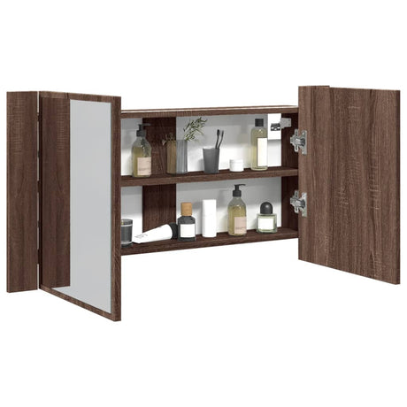 Led Bathroom Mirror Cabinet 90X12X45 Cm Acrylic