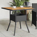 Garden Table With Top 80X80X75 Cm Poly Rattan