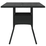 Garden Table With Top 80X80X75 Cm Poly Rattan