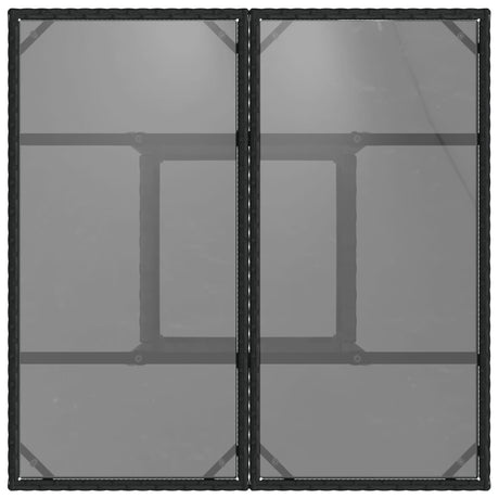 Garden Table With Top 80X80X75 Cm Poly Rattan