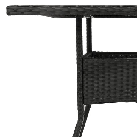 Garden Table With Top 80X80X75 Cm Poly Rattan