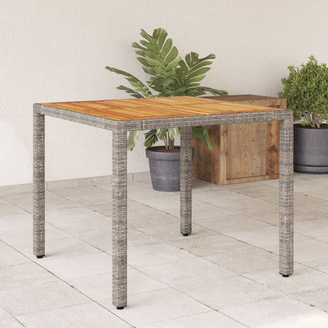 Garden Table 90X90X75 Cm Poly Rattan