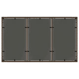 Garden Table with Glass Top Brown 150x90x75 cm Poly Rattan