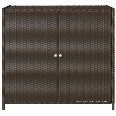 Garden Storage Cabinet 83X45X76 Cm Poly Rattan