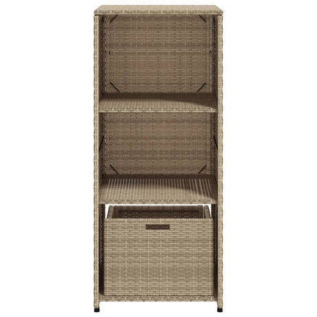 Garden Storage Cabinet 50X55X115 Cm Poly Rattan