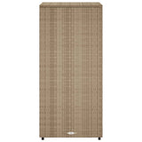 Garden Storage Cabinet 50X55X115 Cm Poly Rattan
