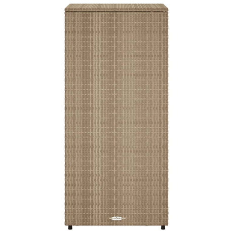 Garden Storage Cabinet 50X55X115 Cm Poly Rattan