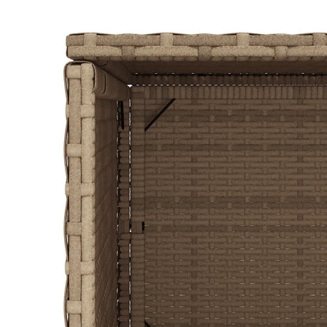 Garden Storage Cabinet 50X55X115 Cm Poly Rattan