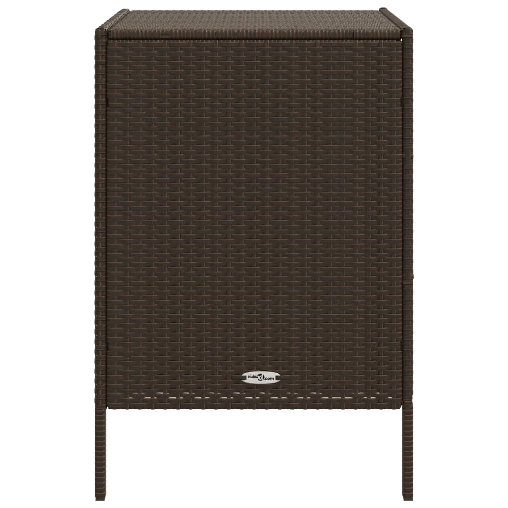 Garden Storage Cabinet Poly Rattan