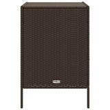 Garden Storage Cabinet Poly Rattan
