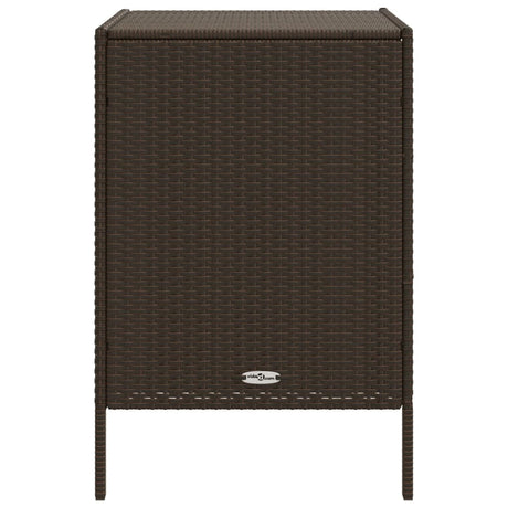 Garden Storage Cabinet Poly Rattan