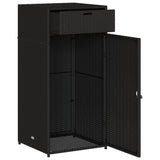 Garden Storage Cabinet Poly Rattan