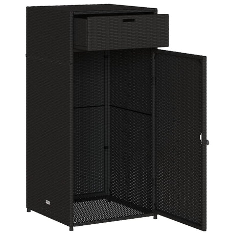 Garden Storage Cabinet Poly Rattan