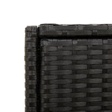 Garden Storage Cabinet Poly Rattan