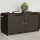 Garden Storage Cabinet 110X55X60.5 Cm Poly Rattan
