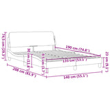 Bed Frame &quot;Dover&quot; Double Velvet