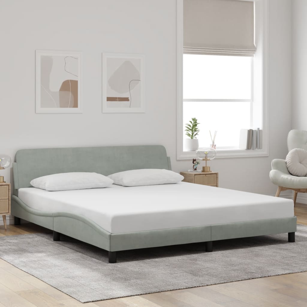 Bed Frame &quot;Dover&quot; Double Velvet
