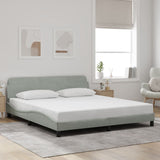 Bed Frame &quot;Dover&quot; Double Velvet