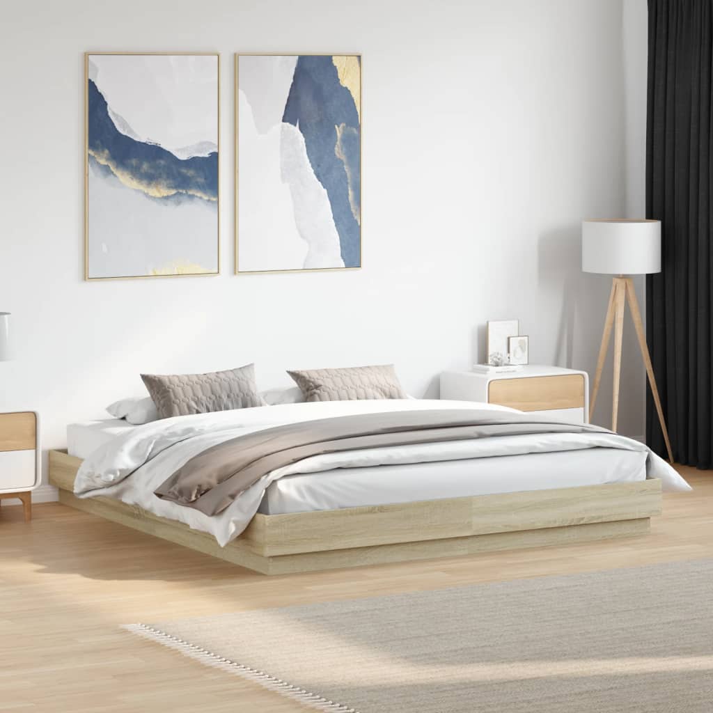 Bed Frame With Led Without Mattress