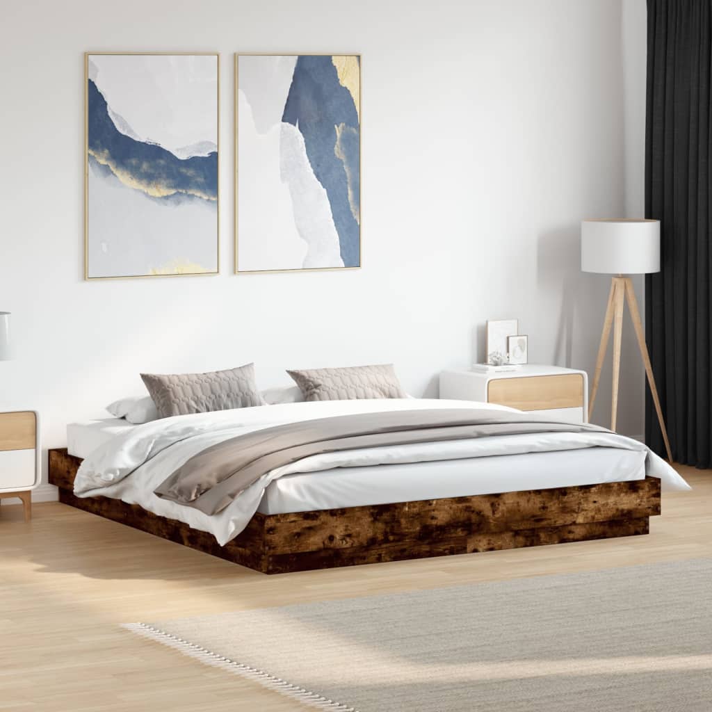 Bed Frame With Led Without Mattress