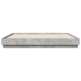 Bed Frame without Mattress Concrete Grey 200x200 cm